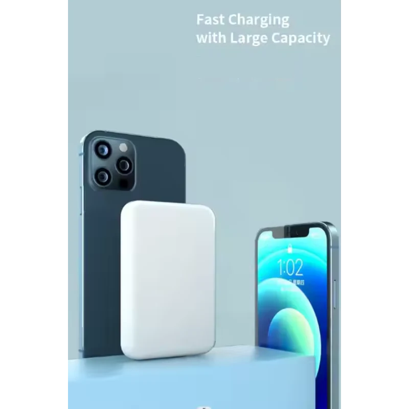 5000mAh Ultra-Thin Magnetic Wireless Power Bank - Image 4