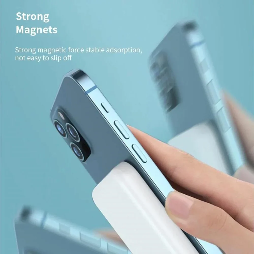 5000mAh Ultra-Thin Magnetic Wireless Power Bank - Image 6