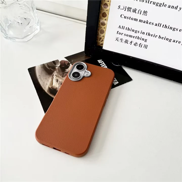 Premium TPU Leather Case Cover for iPhone - Image 17