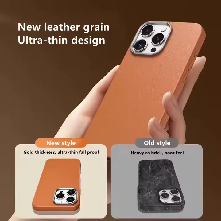 Premium TPU Leather Case Cover for iPhone - Image 5