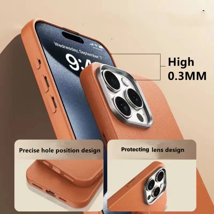 Premium TPU Leather Case Cover for iPhone - Image 7