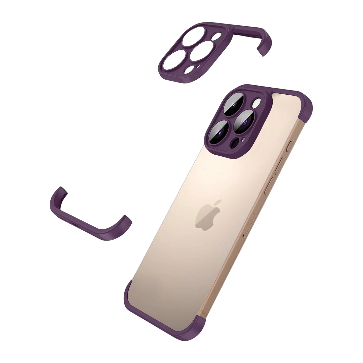 iPhone Shockproof Bumper Silicone Edge Case Cover - Image 34