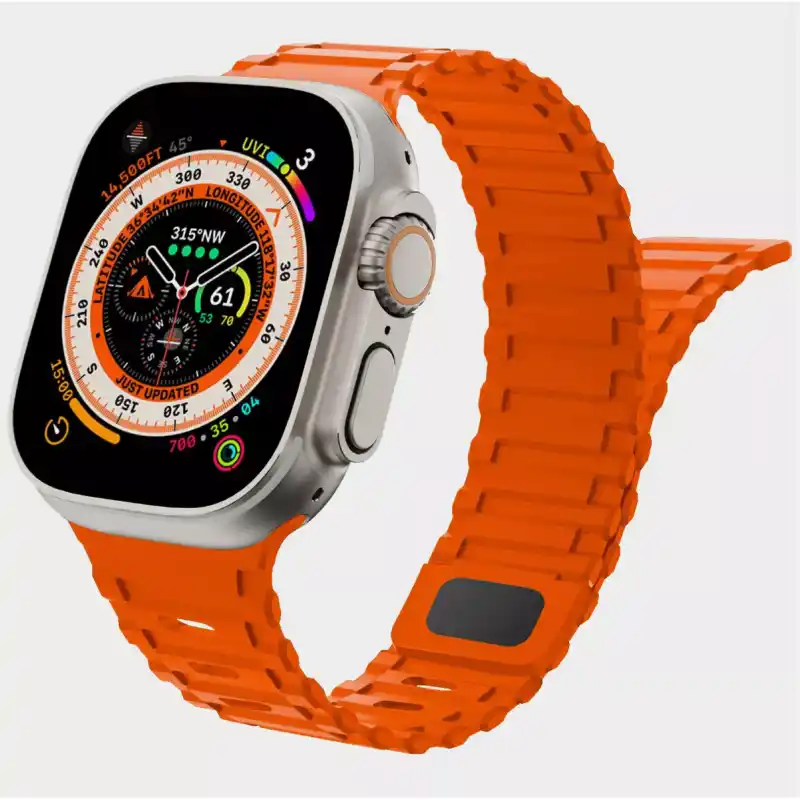 Premium Dual Silicone Magnetic Straps for Apple iWatch (42-49mm) - Image 22
