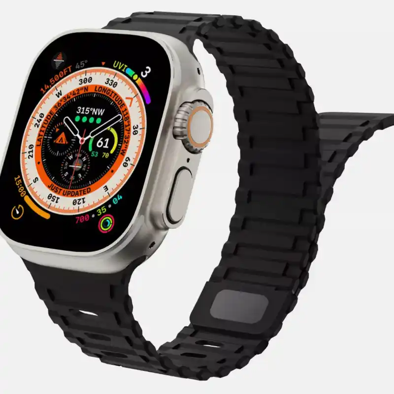 Premium Dual Silicone Magnetic Straps for Apple iWatch (42-49mm) - Image 25