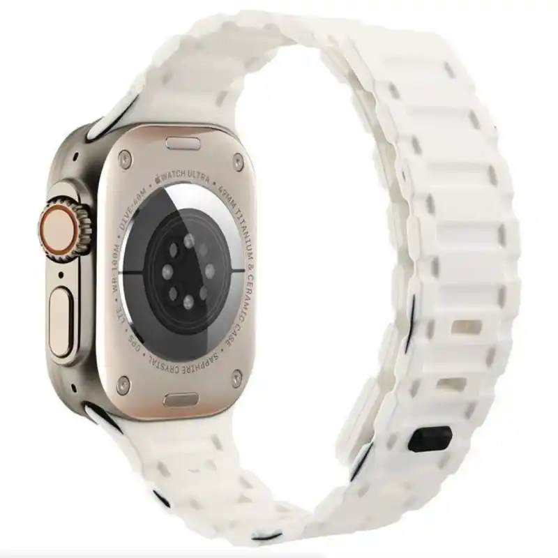 Premium Dual Silicone Magnetic Straps for Apple iWatch (42-49mm) - Image 27