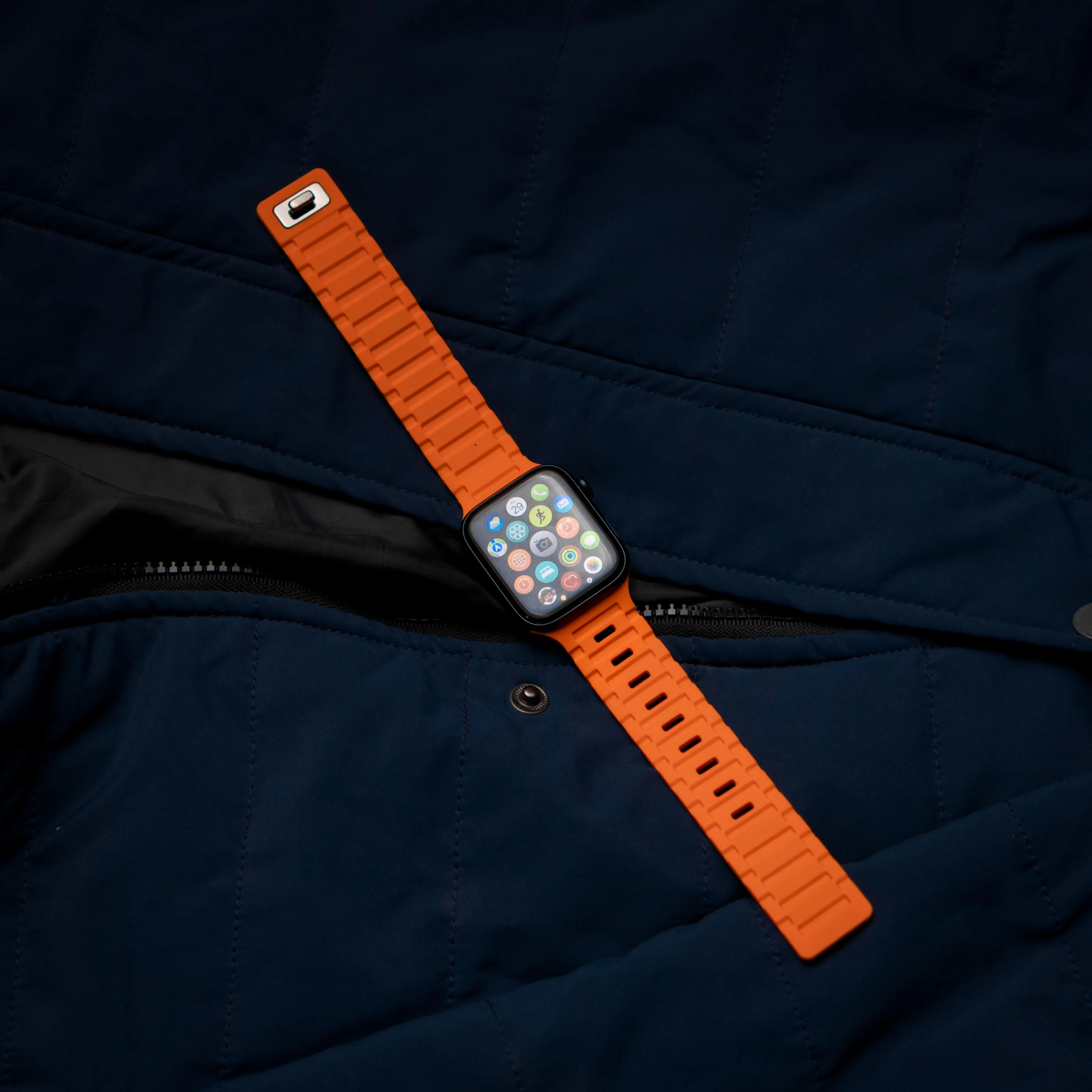 Premium Dual Silicone Magnetic Straps for Apple iWatch (42-49mm) - Image 6