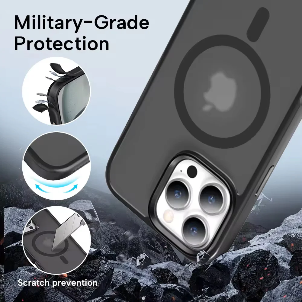 Premium Magsafe Case Cover with Metal Camera Side Protections - Image 28