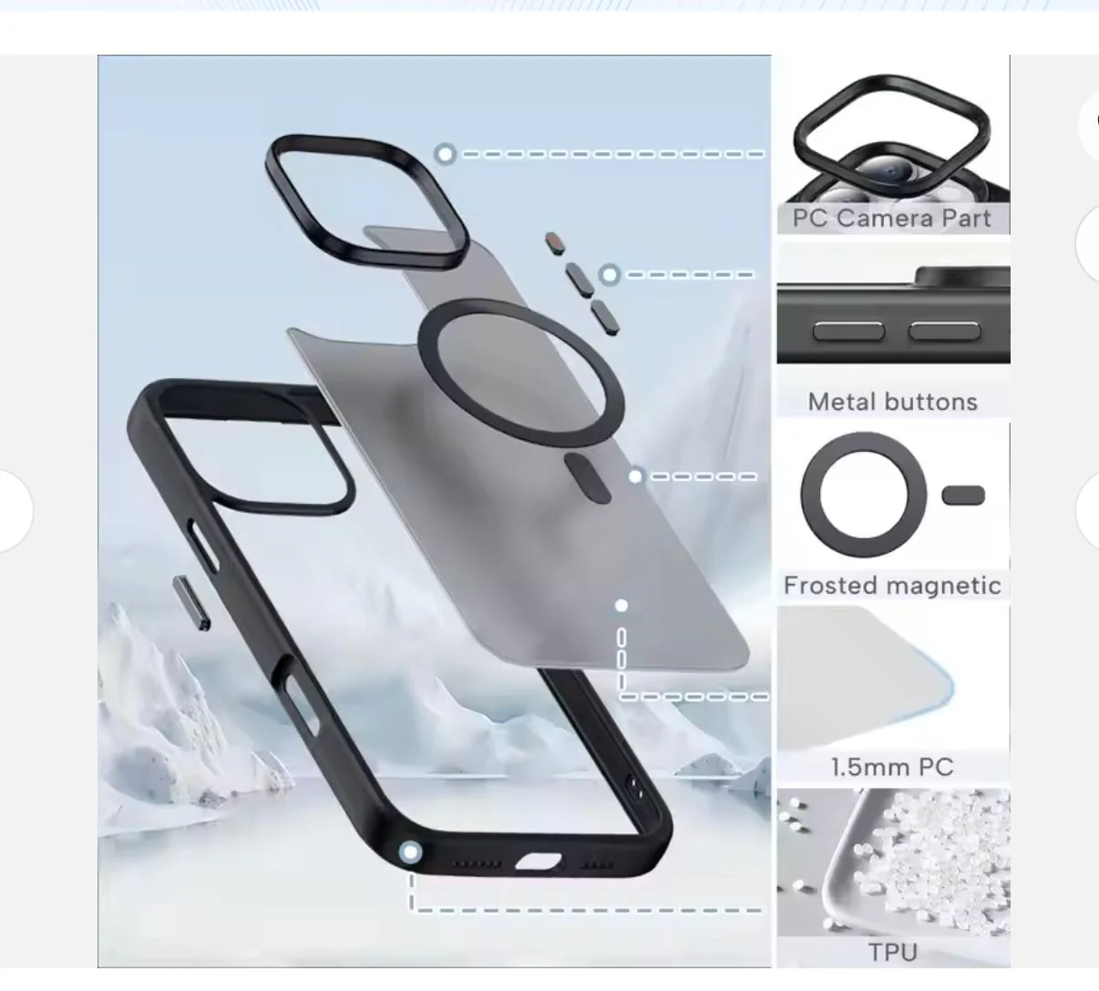 Premium Magsafe Case Cover with Metal Camera Side Protections - Image 29
